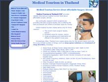 Tablet Screenshot of medical-tourism-in-thailand.com